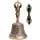 Large Tibetan Buddhist Meditation Alter Pray Singing Bowl Bell Bronze and Dorje Set 18 cm X 9 cm - Himalayan Bazaar - Himalayan Bazaar