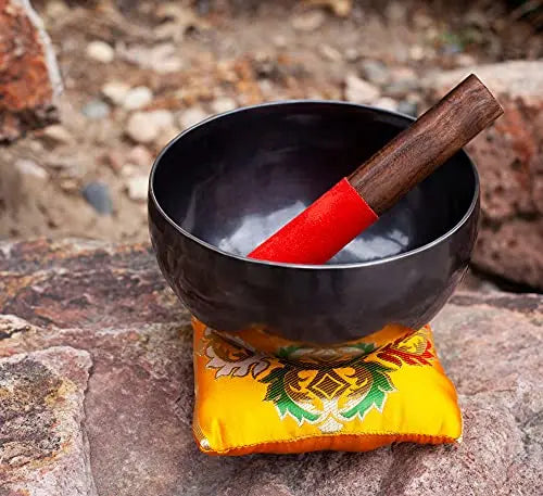 Large Tibetan Singing Bowl Buddhist Yoga Meditation Sound Healing Gong Bath Jambati - Himalayan Bazaar