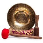 Large Tibetan Singing Bowl Set  Handmade Healing Yoga Meditation Sound Bath Kundalini - Himalayan Bazaar