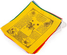 Tibetan Prayer Flags English - Handprinted in Nepal Wind Horse Cotton Flag Affirmation (10-Flags) - Himalayan Bazaar