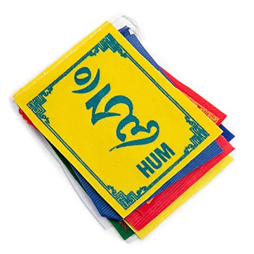 Tibetan Prayer Flags Mini Handcrafted in Nepal - Small (1.5" x 2.2") - Himalayan Bazaar