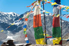 Tibetan Prayer Flags Vertical - Handmade in Nepal Multicolor DHARCHOK - Himalayan Bazaar