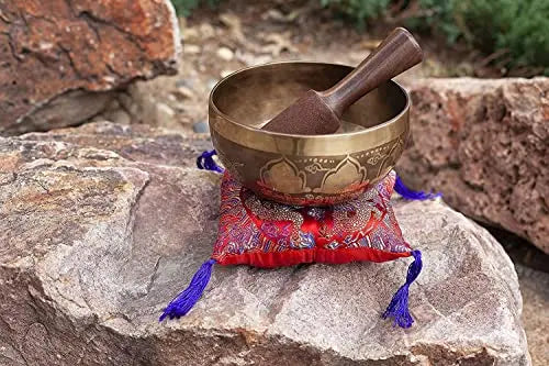 Tibetan Singing Bowl Meditation Yoga Healing Sound Bath 7 " - Himalayan Bazaar