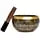 Tibetan Singing Bowl Set - 4" Easy To Play Authentic Handmade For Meditation Sound 7 Chakra Healing By Himalayan Bazaar (Brown & Red) - Himalayan Bazaar