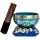 Tibetan Singing Bowl Set Blue - Easy To Play for Beginners - Authentic Handcrafted Mindfulness Meditation Holistic Sound 7 Chakra Healing Gift by Himalayan Bazaar - Himalayan Bazaar