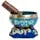 Tibetan Singing Bowl Set Blue - Easy To Play for Beginners - Authentic Handcrafted Mindfulness Meditation Holistic Sound 7 Chakra Healing Gift by Himalayan Bazaar - Himalayan Bazaar