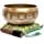 Tibetan Singing Bowl Set - Easy To Play Authentic Handcrafted For Meditation Sound Chakra Yoga Healing 4 Inches By Himalayan Bazaar (Black & Orange) - Himalayan Bazaar