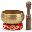 Tibetan Singing Bowl Set - Easy To Play for Beginners - Authentic Handcrafted Mindfulness Meditation Holistic Sound 7 Chakra Healing Gift by Himalayan Bazaar (3.5") - Himalayan Bazaar