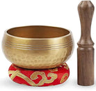 Tibetan Singing Bowl Set - Easy To Play for Beginners - Authentic Handcrafted Mindfulness Meditation Holistic Sound 7 Chakra Healing Gift by Himalayan Bazaar (3.5") - Himalayan Bazaar