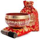 Tibetan Singing Bowl Set with Bag- Easy To Play - Authentic Handcrafted Mindfulness Meditation Holistic Sound 7 Chakra Healing Gift by Himalayan Bazaar - Himalayan Bazaar