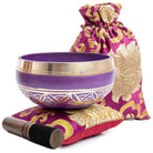 Tibetan Singing Bowl Set with Bag- Easy To Play - Authentic Handcrafted Mindfulness Meditation Holistic Sound 7 Chakra Healing Gift by Himalayan Bazaar - Himalayan Bazaar