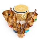 Tibetan Singing Bowls Set Of 7 for Meditation Mindfulness with Carry Box by Himalayan Bazaar - Himalayan Bazaar