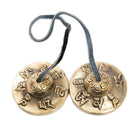 Tingsha Cymbals Bells - Easy To Play - Meditation Mindfulness Chime For Chakra Healing Spiritual Dharma Gifts Handcrafted Tibetan By Himalayan Bazaar (Ohm Mani) - Himalayan Bazaar