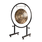 Full setup of the Timeless Kalachakra Gong with stand and mallet.